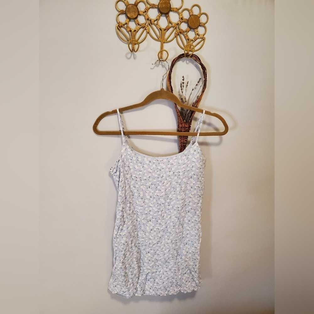 Kids Floral Blue Dress - Picture 7 of 7